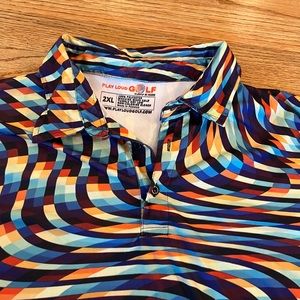 Super multicolor Playloud golf polo in very good condition!